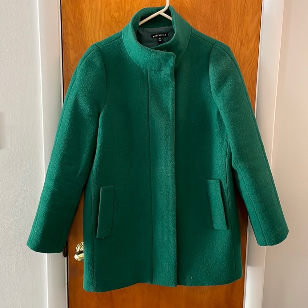 JCrew City Coat — Green
